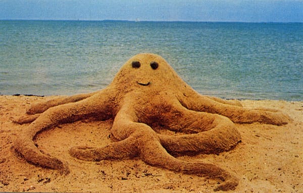 Oscar the Friendly Octopus - Grand Prize Winner of the 1977 Sandcastle Contest